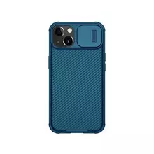 Протиударний чохол бампер Nillkin CamShield Pro (шторка на камеру) для iPhone 15 Pro Max Blue (Синій)