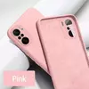 Чехол бампер для Xiaomi Poco F3 Anomaly Silicone Sand Pink (Песочный Розовый)