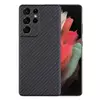 Чехол бампер для Samsung Galaxy S21 Plus Anomaly Carbon Plaid (Закрытый модуль камеры) Black (Черный)
