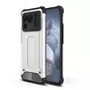 Чехол бампер для Xiaomi Mi 11 Ultra Rugged Hybrid Tough Armor Silver (Серебристый)