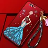 Чехол бампер для Huawei Nova 2 Anomaly Barbi Boom Red Girl in Blue Dress (Красный Девушка в Синем)