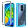 Чехол бампер для Xiaomi Redmi Note 9 Anomaly Hybrid 360 Sky Blue&Gray (Небесно Голубой&Серый)