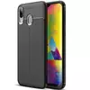 Чехол бампер для Samsung Galaxy M30 Anomaly Leather Fit Black (Черный) Чехол бампер для Samsung Galaxy M30 Anomaly Leather Fit Black (Черный)