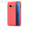 Чехол бампер для Samsung Galaxy S10e Anomaly Leather Fit Red (Красный)
