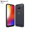 Чехол бампер для Motorola Moto G7 iPaky Carbon Fiber Blue (Синий)