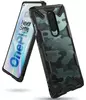 Чехол бампер для OnePlus 8 pro Ringke Fusion-X Design Camo Black (Черный Камуфляж)