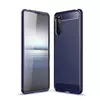 Чехол бампер для Sony Xperia 10 III iPaky Carbon Fiber Blue (Синий) Чехол бампер для Sony Xperia 10 III iPaky Carbon Fiber Blue (Синий)