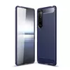 Чехол бампер для Sony Xperia 1 III iPaky Carbon Fiber Blue (Синий) Чехол бампер для Sony Xperia 1 III iPaky Carbon Fiber Blue (Синий)