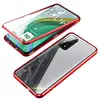 Чехол бампер для Xiaomi 11T Anomaly Magnetic 360 With Glass Red (Красный)
