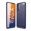 Протиударний чохол бампер для Samsung Galaxy M52 iPaky Carbon Fiber Blue (Синій)