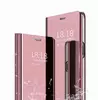 Інтерактивна чохол книжка для Vivo Y02 Anomaly Clear View Rose Gold (Рожеве золото)