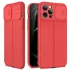 Противоударный чехол бампер для iPhone 13 Pro Anomaly Leather Fit Pro (шторка на камеру) Red (Красный) Противоударный чехол бампер для iPhone 13 Pro Anomaly Leather Fit Pro (шторка на камеру) Red (Красный)
