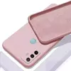 Чехол бампер для Infinix Hot 11 Play Anomaly Silicone (с микрофиброй) Sand Pink (Песочный Розовый)