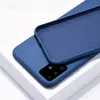 Чохол бампер для Infinix Note 10 Pro Anomaly Silicone (з мікрофіброю) Blue (Синій)