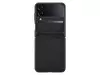 Оригинальный чехол бампер для Samsung Galaxy Flip 4 Samsung Leather Back Cover Black (Черный) Оригинальный чехол бампер для Samsung Galaxy Flip 4 Samsung Leather Back Cover Black (Черный)
