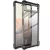 Противоударный чехол бампер для Google Pixel 7 Pro Imak Shock Black / Transparent (Черный / Прозрачный)