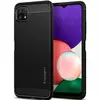 Протиударний чохол бампер Spigen Rugged Armor для Samsung Galaxy A22 5G Black (Чорний) ACS03031