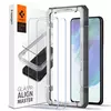 Захисне скло Spigen ALM GLAS.TR SLIM (2 шт. з трафаретом для поклейки) для Samsung Galaxy S21 FE Transparent (Прозорий) AGL03088