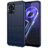 Протиударний чохол бампер для Realme 10 5G iPaky Carbon Fiber Blue (Синій)