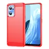 Протиударний чохол бампер для Oppo Reno 9 iPaky Carbon Fiber Red (Червоний)