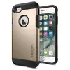 Противоударный чехол бампер Spigen Tough Armor (встроенная подставка) для iPhone SE 2020 / iPhone SE 2022 Champagne Gold (Шампанское Золото)