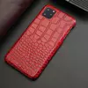Чехол бампер для Xiaomi 12S Ultra Anomaly Crocodile Style Red (Красный)