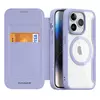 Чехол книжка для iPhone 15 Pro Dux Ducis Skin X Pro with MagSafe Purple (Пурпурный)