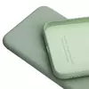 Чохол бампер для Xiaomi Poco F6 Anomaly Silicone (з мікрофіброю) Light Green (Світло зелений) 