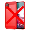 Чехол бампер для Motorola Moto G30 Ipaky Carbon Fiber Red (Красный)