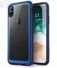 Чехол бампер для iPhone X i-Blason Halo Navy Blue (Темно Синий) Чехол бампер для iPhone X i-Blason Halo Navy Blue (Темно Синий)