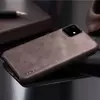 Чехол бампер для iPhone 11 X-Level Leather Bumper Coffee (Кофейный)