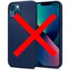 Чехол бампер для iPhone 13 Mini Spigen Silicone Fit Navy Blue (Темно Синий) ACS03341