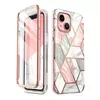 Чехол бампер для iPhone 13 i-Blason Cosmo Marble Pink (Мрамор Розовый) 843439113954