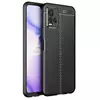 Чехол бампер для Vivo Y21 Anomaly Leather Fit Black (Черный)