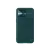 Протиударний чохол бампер Nillkin CamShield Leather для iPhone 13 Pro Dark Green (Темно зелений)