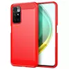 Протиударний чохол бампер для Infinix Zero X Pro iPaky Carbon Fiber Red (Червоний)