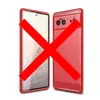 Протиударний чохол бампер для Google Pixel 7 iPaky Carbon Fiber Red (Червоний)