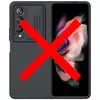 Противоударный чехол бампер Nillkin CamShield Silky Silicone (шторка на камеру) для Samsung Galaxy Z Fold 4 Black (Черный)