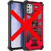 Противоударный чехол бампер для Realme C33 / C33 2023 Anomaly Hybrid Armor (встроенная подставка) Red (Красный)