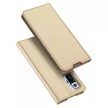 Чехол книжка Dux Ducis Skin Pro Case для Xiaomi Redmi Note 10 Pro Gold (Золотой) Чехол книжка Dux Ducis Skin Pro Case для Xiaomi Redmi Note 10 Pro Gold (Золотой)