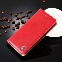 Чехол книжка для Vivo V20 idools Retro Red (Красный)