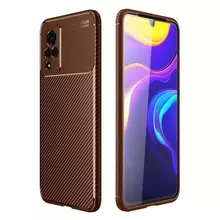 Чехол бампер для Vivo V21 Ipaky Lasy Brown (Коричневый) Чехол бампер для Vivo V21 Ipaky Lasy Brown (Коричневый)