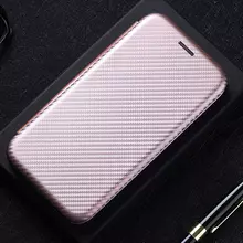 Чехол книжка для Huawei P Smart 2021 Anomaly Carbon Book Rose Gold (Розовое Золото) Чехол книжка для Huawei P Smart 2021 Anomaly Carbon Book Rose Gold (Розовое Золото)