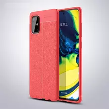 Чехол бампер для Samsung Galaxy A31 Anomaly Leather Fit Red (Красный) Чехол бампер для Samsung Galaxy A31 Anomaly Leather Fit Red (Красный)