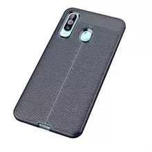 Чехол бампер для Samsung Galaxy M40 Anomaly Leather Fit Blue (Синий) Чехол бампер для Samsung Galaxy M40 Anomaly Leather Fit Blue (Синий)