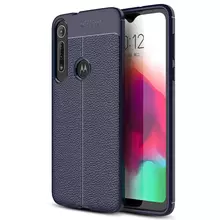 Чехол бампер для Motorola Moto G8 Play Anomaly Leather Fit Blue (Синий) Чехол бампер для Motorola Moto G8 Play Anomaly Leather Fit Blue (Синий)