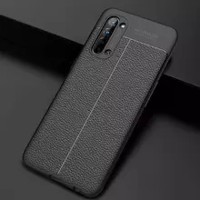 Чехол бампер для Oppo Reno 3 5G Anomaly Leather Fit Black (Черный) Чехол бампер для Oppo Reno 3 5G Anomaly Leather Fit Black (Черный)