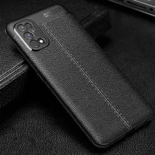 Чехол бампер для Realme 7 Pro Anomaly Leather Fit Black (Черный)