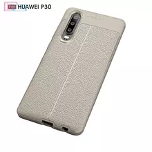 Чехол бампер для Huawei P30 Anomaly Leather Fit Gray (Серый) Чехол бампер для Huawei P30 Anomaly Leather Fit Gray (Серый)