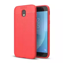 Чехол бампер для Samsung Galaxy J3 2017 Anomaly Leather Fit Red (Красный) Чехол бампер для Samsung Galaxy J3 2017 Anomaly Leather Fit Red (Красный)